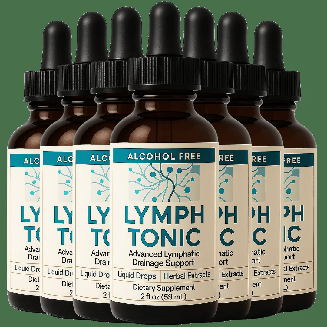 LymphTonic alcohol-free lymphatic drainage liquid drops, 2 fl oz bottles